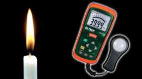 A candle and a meter